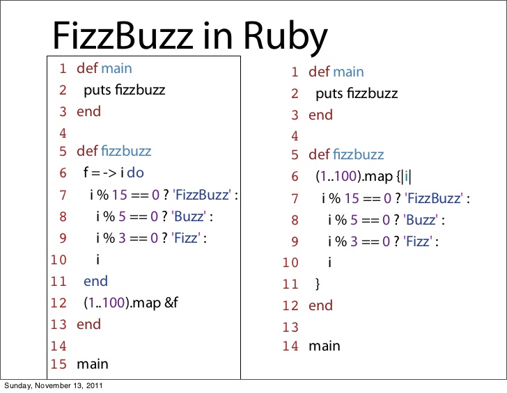 Fizz Buzz Test in Ruby