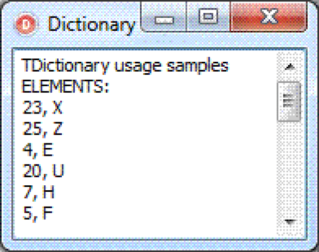 How to Use TDictionary in Delphi